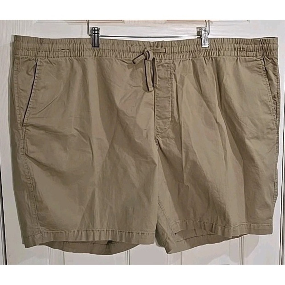 Sonoma Shorts 4XB Pull On Beige Above the Knee Stretch 9" Inseam Mens NEW